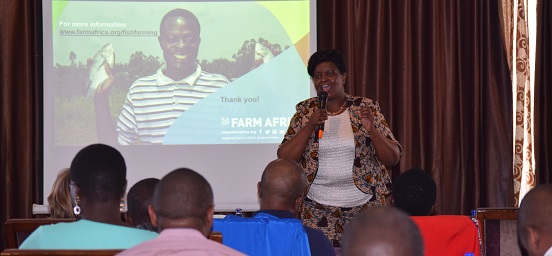 Farm Africa Programmes Manager Lydia Gathenya at the KMAP closing workshop