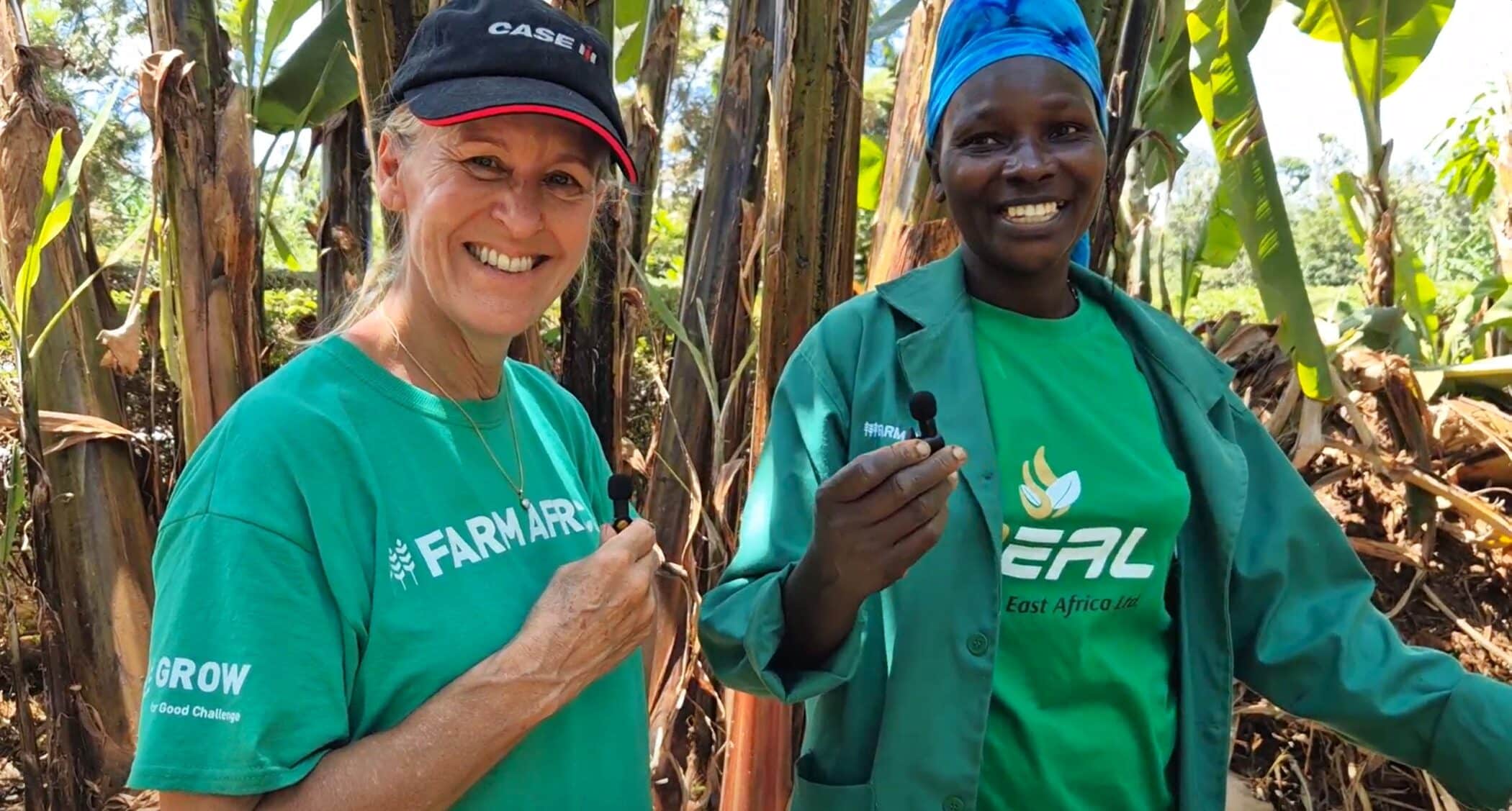 Baroness Minette Batters meeting Kenyan smallholder farmer Juliet Muthoni.