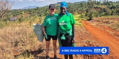 Farm Africa ambassador Minette Batters (left) pictured with Kenyan farmer Juliet Muthoni.