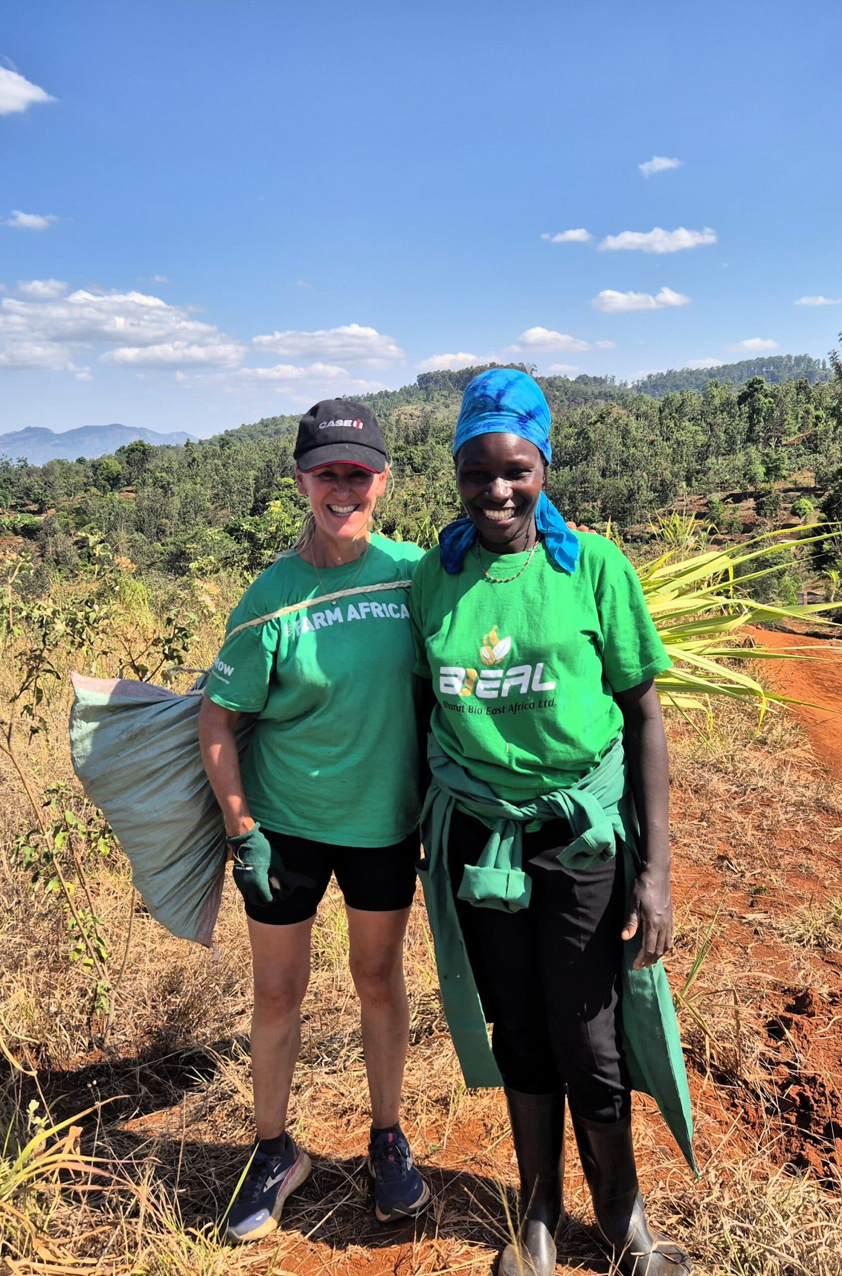 Farmers Minette Batters and Juliet Muthoni pictured in Embu, Kenya.